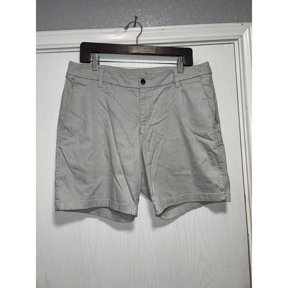 Lululemon Commission Shorts Mens 34 Gray Chino Golf‎ Performance Classic Pocket